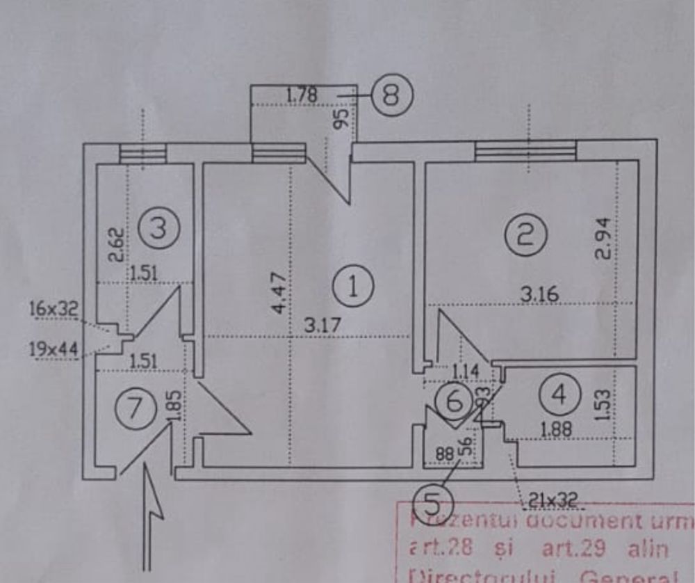 Apartement 2camere zona giurgiului