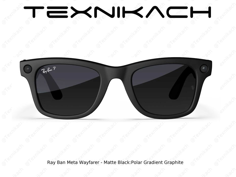 Новый • Ray Ban Meta Wayfarer - Gradient Graphite • Доставка