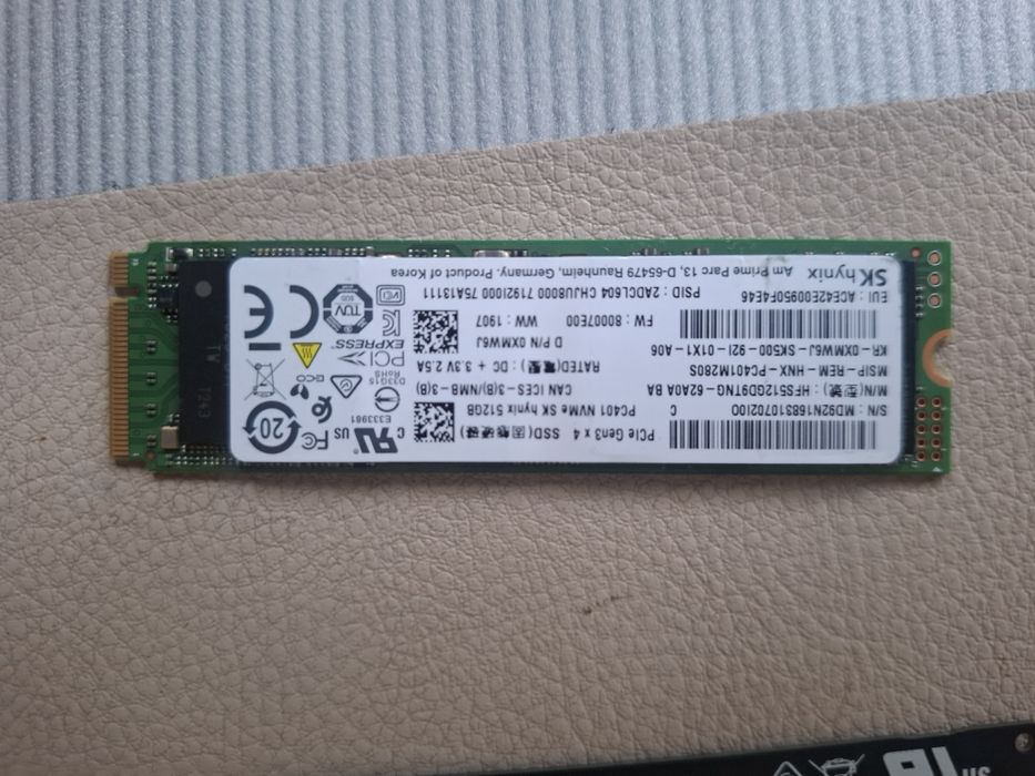 Хард диск SSD NVMe 512GB Samsumg