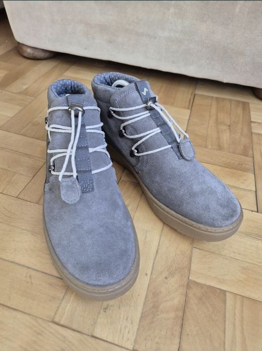 Ghete Forsake - Lucie Slip NHCF19, slip-on, piele întoarsa - 39,5