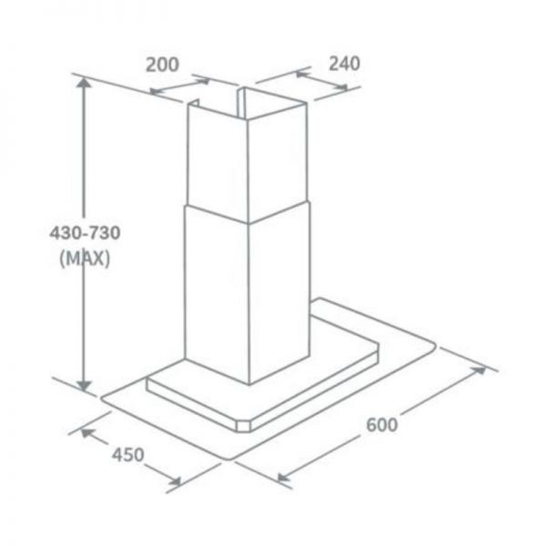 Абсорбатор ширм Prima Flat Glass - PRFH002