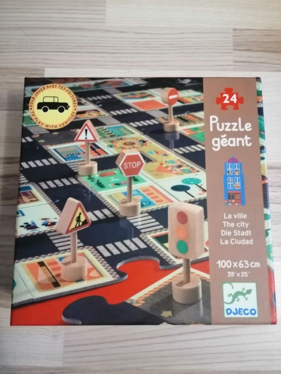 Puzzle gigant pentru podea dimensiuni: 100 x 63 cm Djeco
