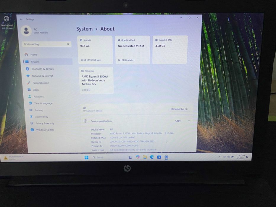 Laptop HP Ryzen 5 + Radeon Vega – Perfect Funcțional