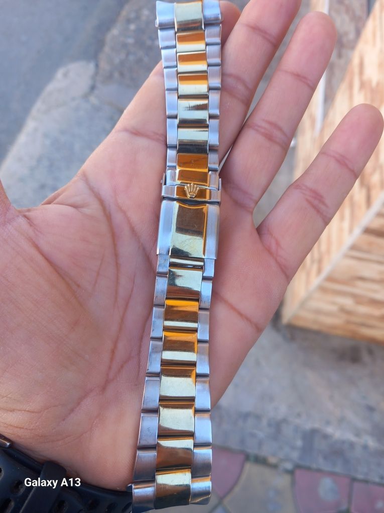 Rolex bratara 22mm otel+aur 18 k