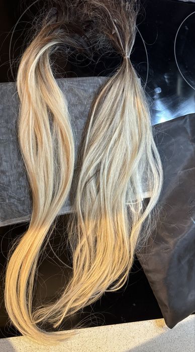 100% ЕСТЕСТВЕНА СЛАВЯНСКА КОСА - Кератинови кичури омбре