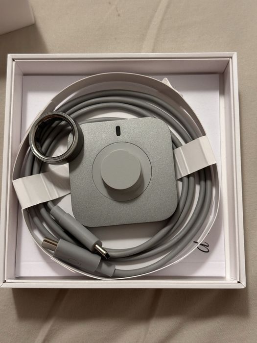 Oura ring 4, brushed silver, 9