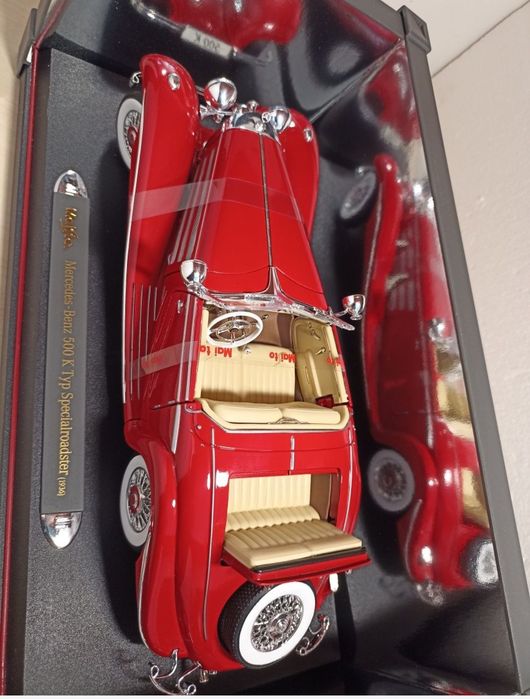 Mercedes Benz 500K
Scara 1:18
Maisto 

Pozele reflectă realitatea. Se