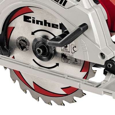 Ръчен циркуляр Einhell TE-CS 165 / 1200W, 165x16 mm + подарък ръкавици