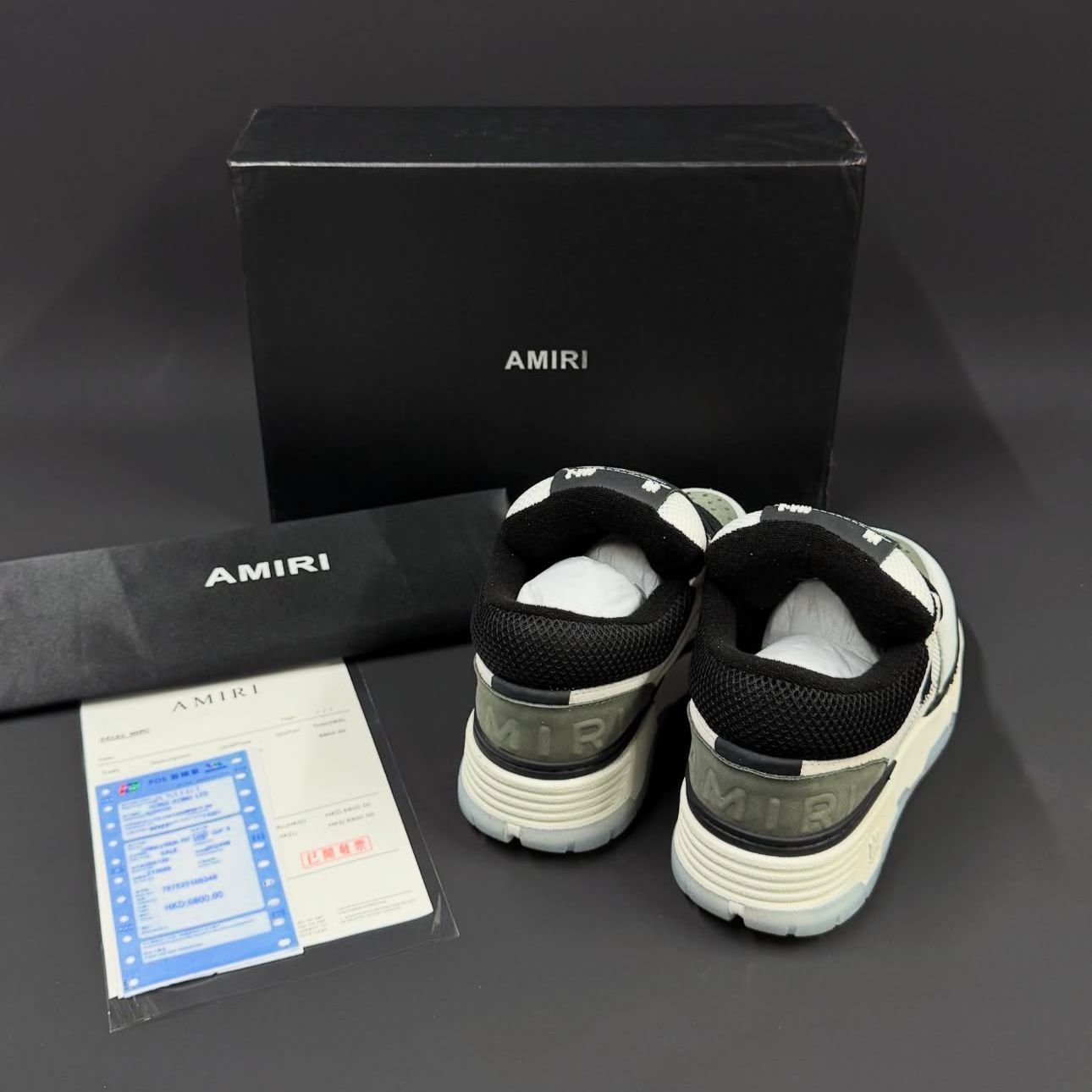 Amiri Ma 1 Black/White Trainer
