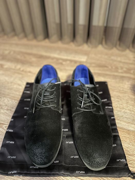 Мъжки обувки от естествен велур Replay