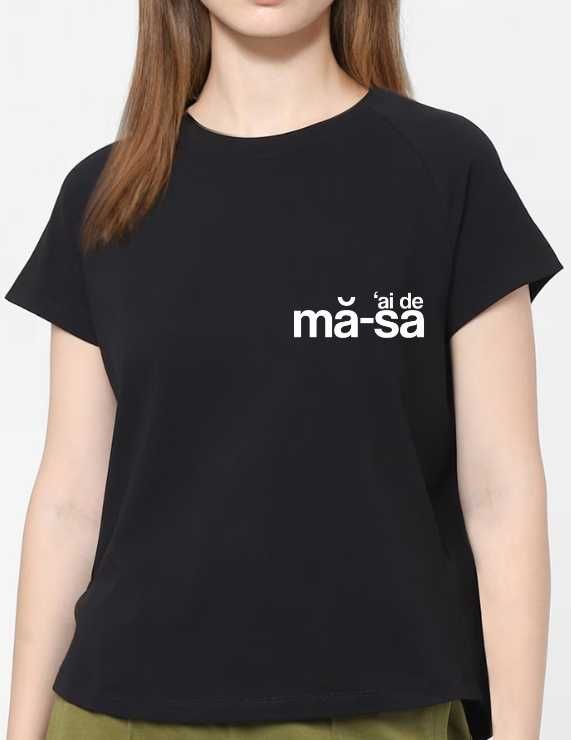 Tricou negru vorbe românești