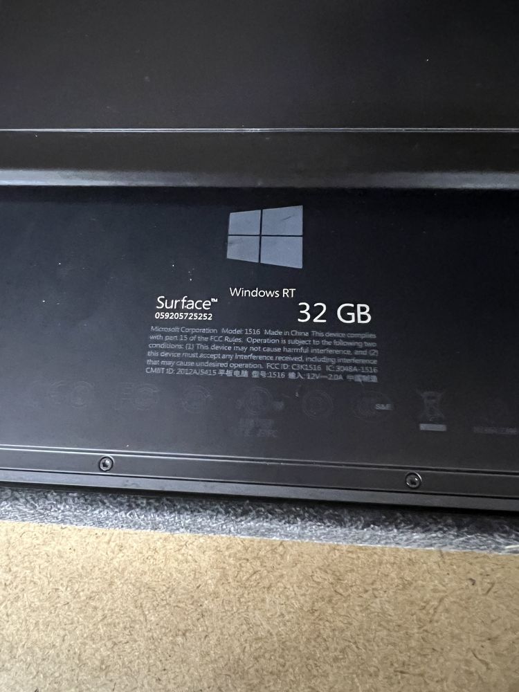 Tableta Surface Windows rt