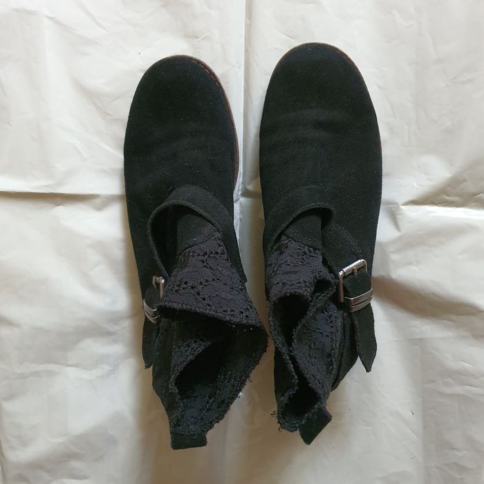 Ghete / botine din piele intoarsa joase