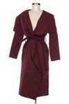 Palton lung bordo