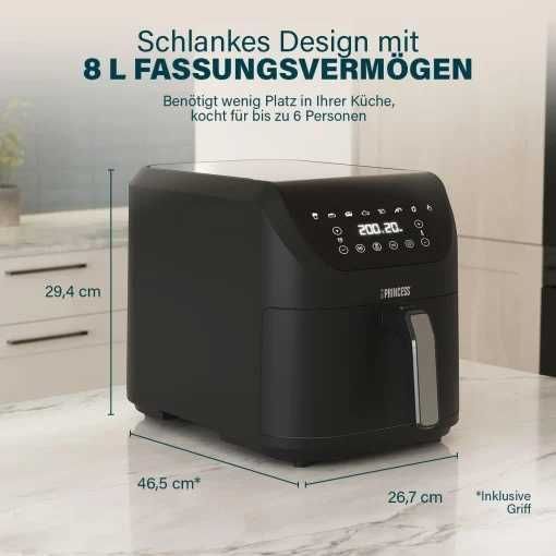 Friteuza cu aer Princess SlimFry - 8 L