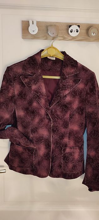 Sacou  mov prună, nuanță superbă, din catifea, cambrat