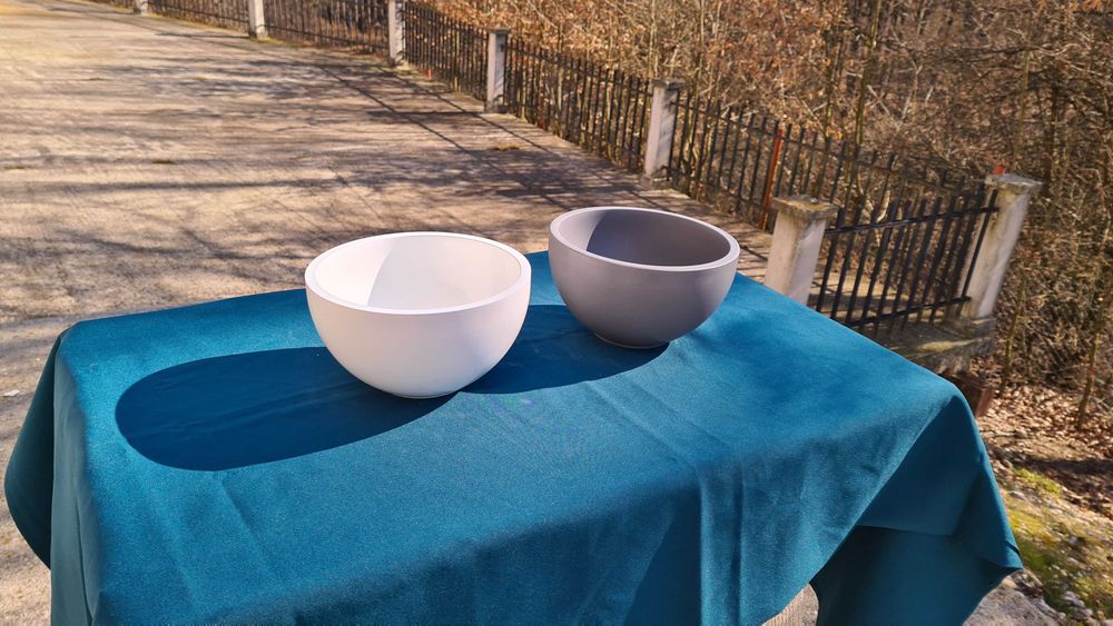 Lavoar rotund mic pentru baie serviciu 20 X 11,5
