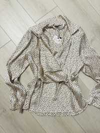 Bluza satinata cu buline, Zara, S