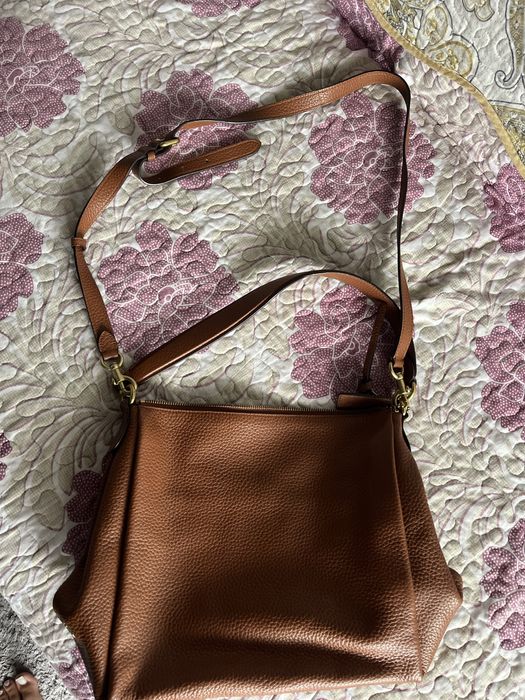 Geanta coach de piele