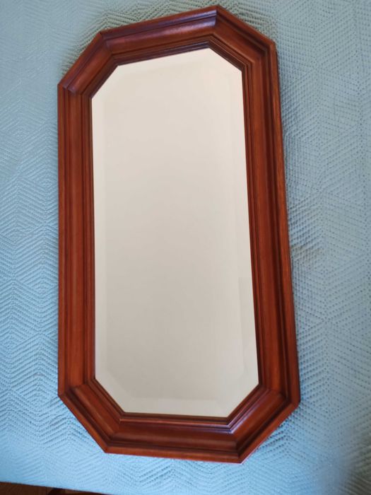 Oglinda cristal rama lemn