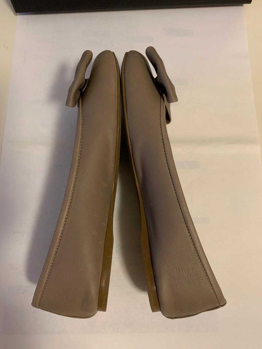 Balerini piele naturala Anna Cori, marime 37, bej taupe