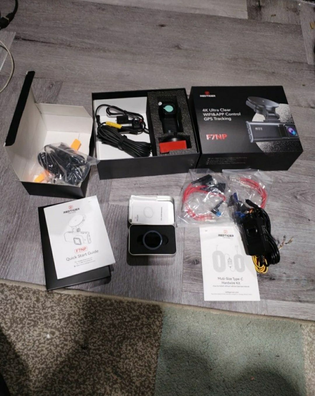 Camera de bord REDTIGER 4k ultra clar wifi &app control GPS tracking F