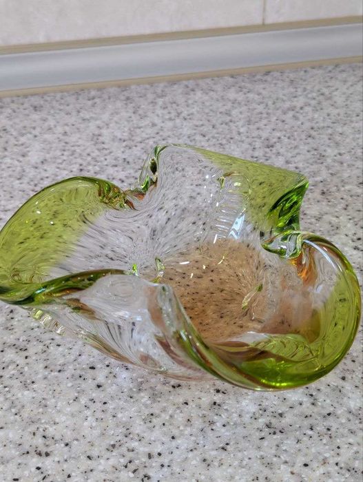 Чешское стекло (Пепельница новая )