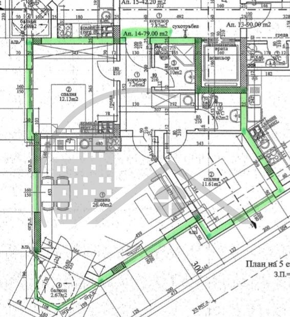 Продава се Тристаен апартамент в Варна, Базар Левски - 96 кв.м за 2297 €/кв.м - Снимка #1