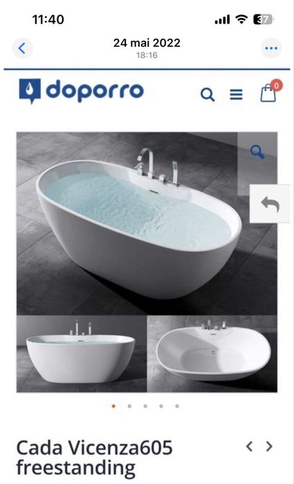 Cada de baie Doporro