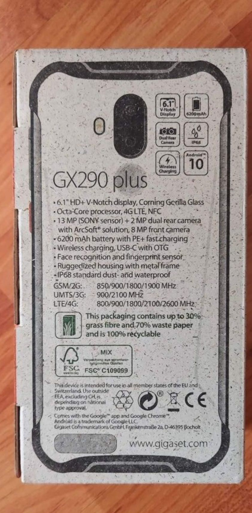 Smartphone exterior Gigaset GX290 Plus