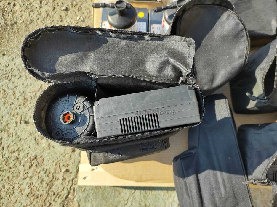 Мобилен Компресор Авариен Комплект с Пяна за Гуми Авто компресор