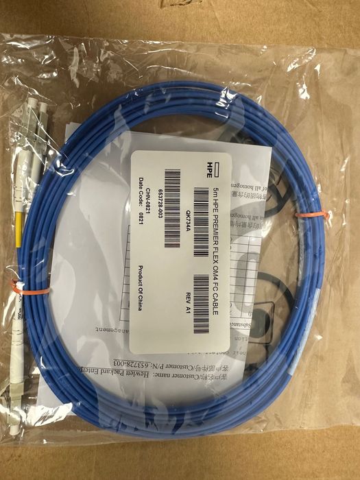 Кабель HPE Premier Flex OM4 LC/LC Multi-mode 5m QK734A