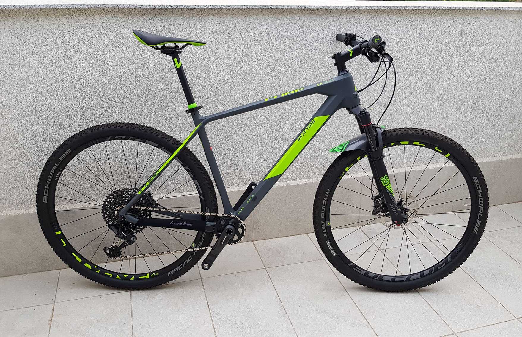 Bicicleta MTB CUBE Reaction C:62 Race Eagle 2019, carbon