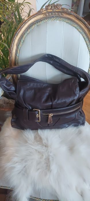 "COCCINELLI" - Дамска чанта от естествена кожа - Напа