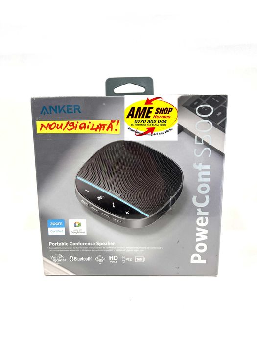 Boxă portabilă pentru conferință, Anker Power ConfS500, NOUA/Sigilata!