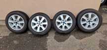 Jante aliaj BORBET originale 195/60 R15 cu cauciucuri de iarna