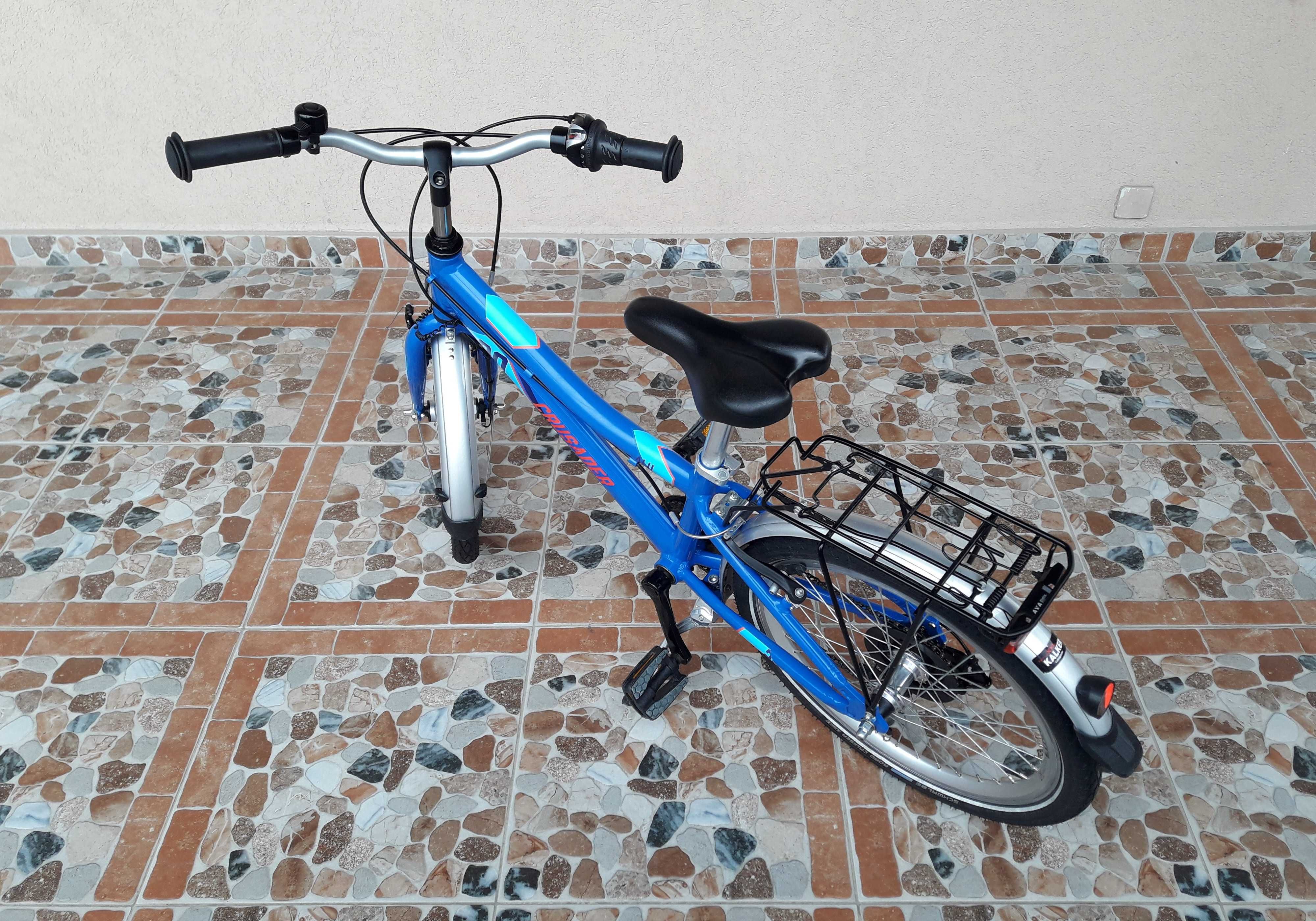 Bicicletă copii 20’ PUKY Crusader 20-6 ALUMINIU light – albastru/roșu