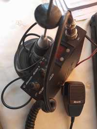 Statie radio emisie recepție completă cu antenă și microfon