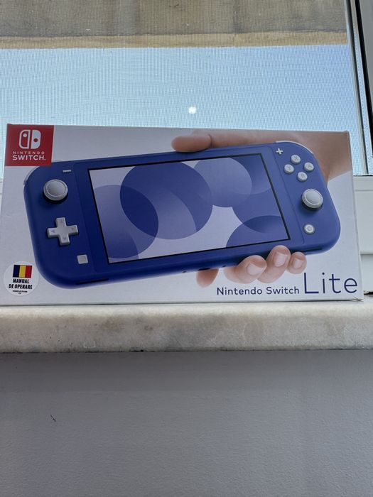 Nintendo switch lite albastru + joc Splatoon 3