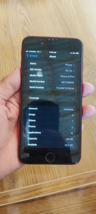 Iphone 8+ holati norm
