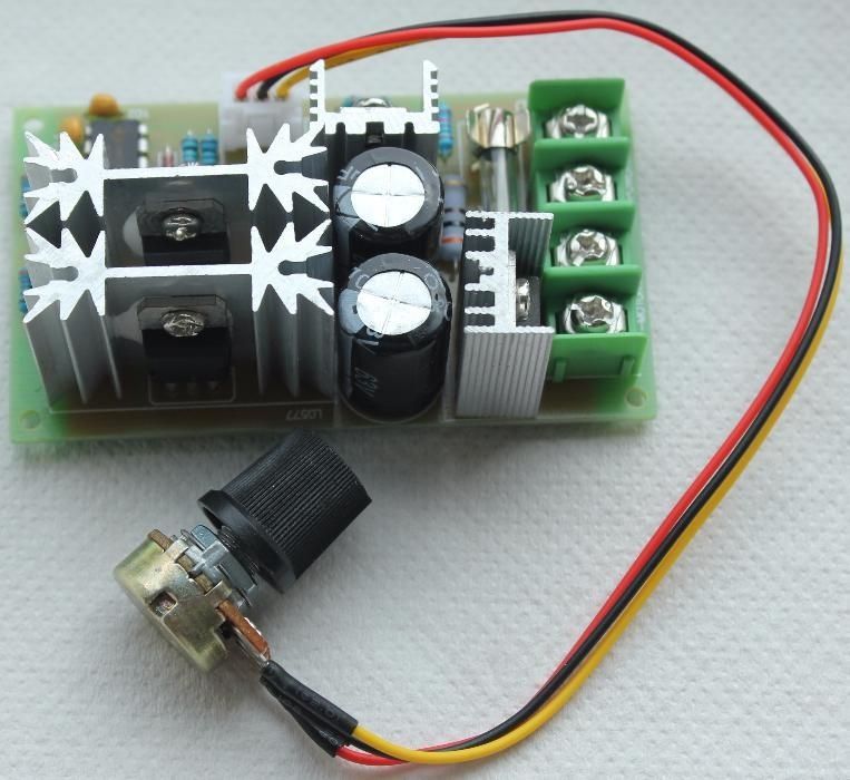 Regulator de turatie motor cc PWM 20A 10-60V - control regulat