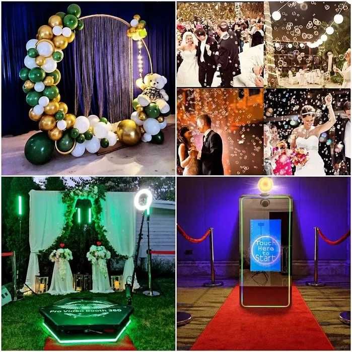 Fum Greu Dansul Mirilor Gheata Carbonica Baloane cu Fum Oglinda Magica