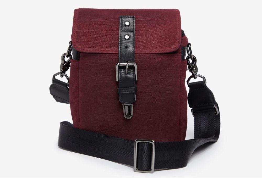 Geanta foto ONA Bond Street Canvas  (Burgundy) ideala Leica