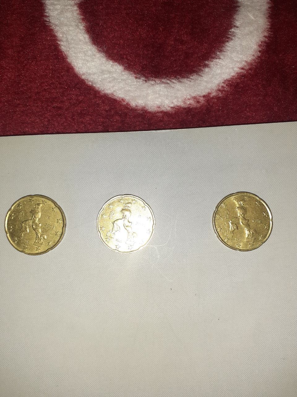 Monede euro diverse cupiuri și 2 New pence 1971