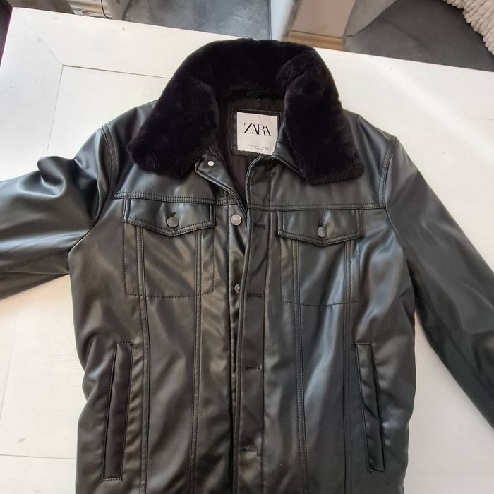 Мъжко кожено яке "ZARA "