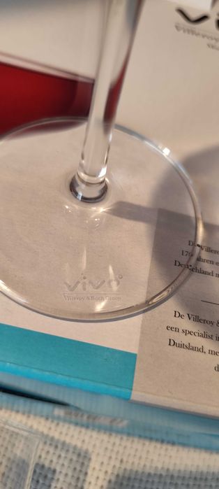 set 2 pahare cristal VIVO originale Noi in cutie