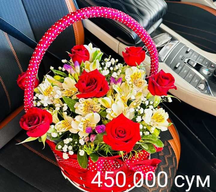 Доставка цветов. 101 роза от650.000сум.