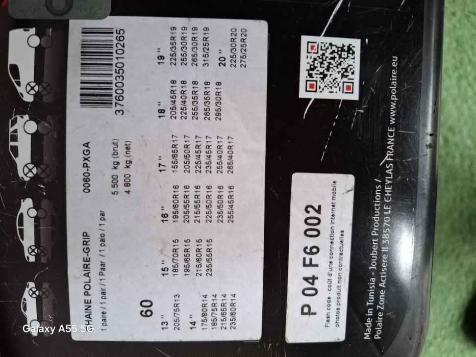 Lanțuri sisteme antiderapante anvelope auto noi Polaire Grip