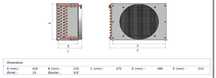 Condensator racitor radiator duba frig inghetata orice dimensiune nou