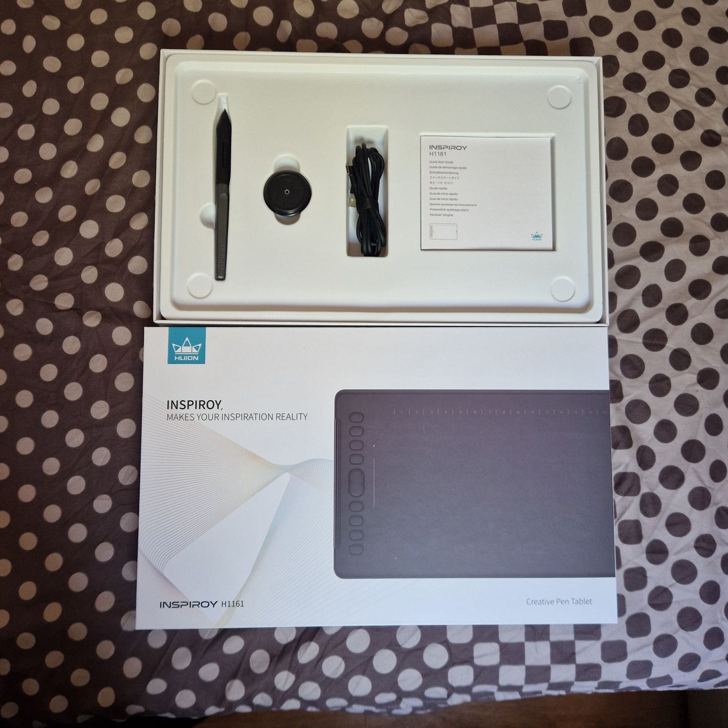 Tableta grafica profesionala Huion H1161, 11x6.8"